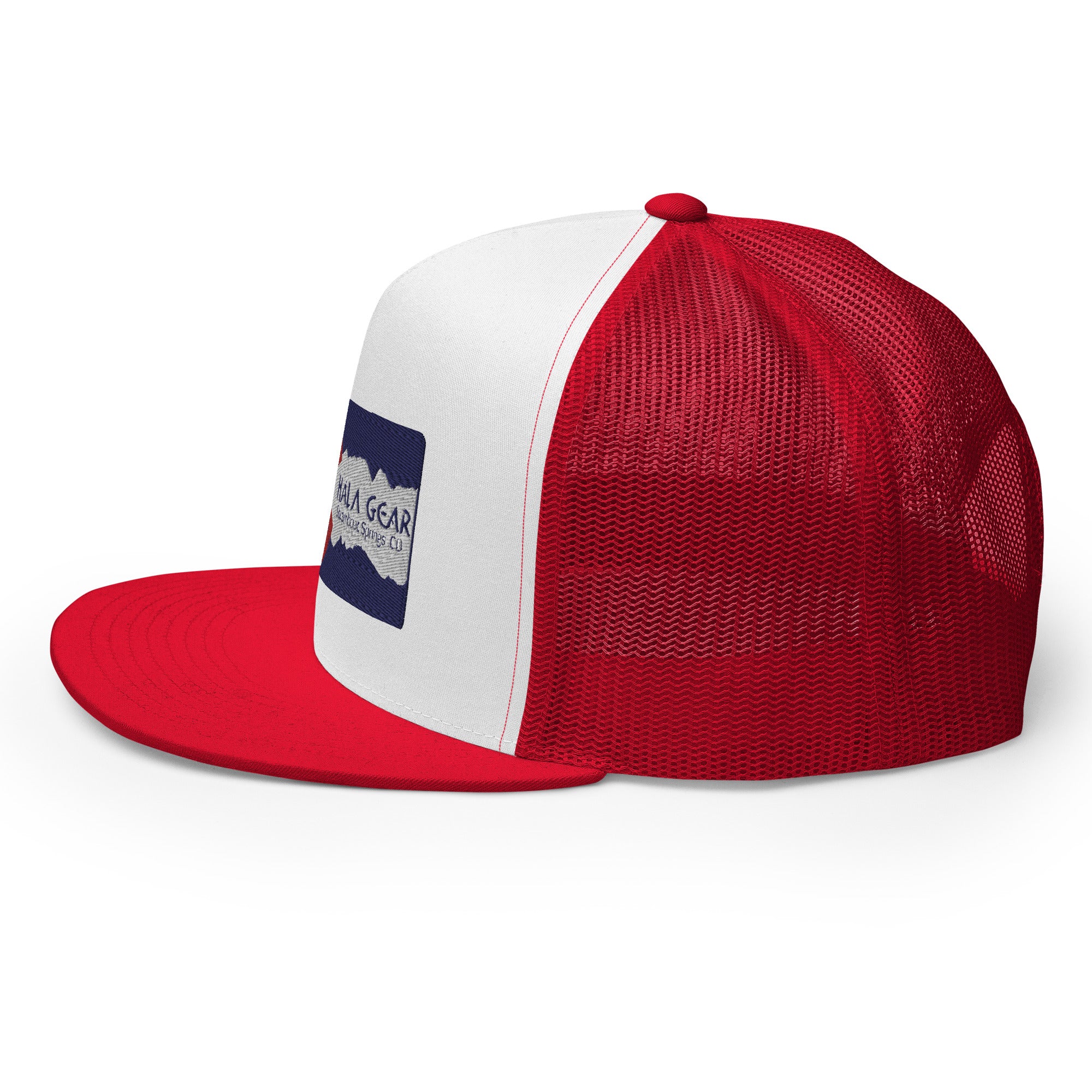 red colorado flag trucker left