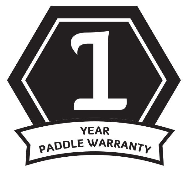 Hala Butterknife paddle one year warranty logo